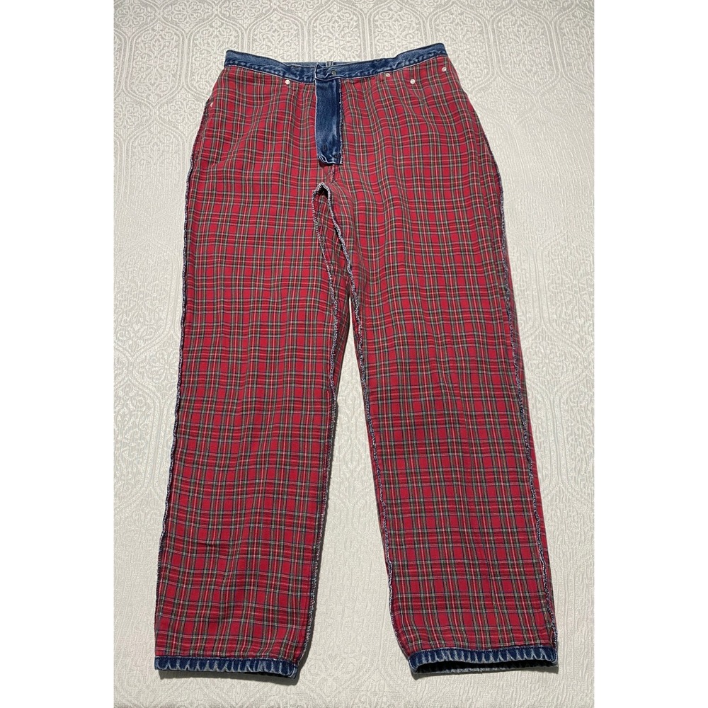 LL Bean Double L Relaxed Fit Jeans Lined Blue Denim Women's 16 Reg Winter Pants - Picture 3 of 10